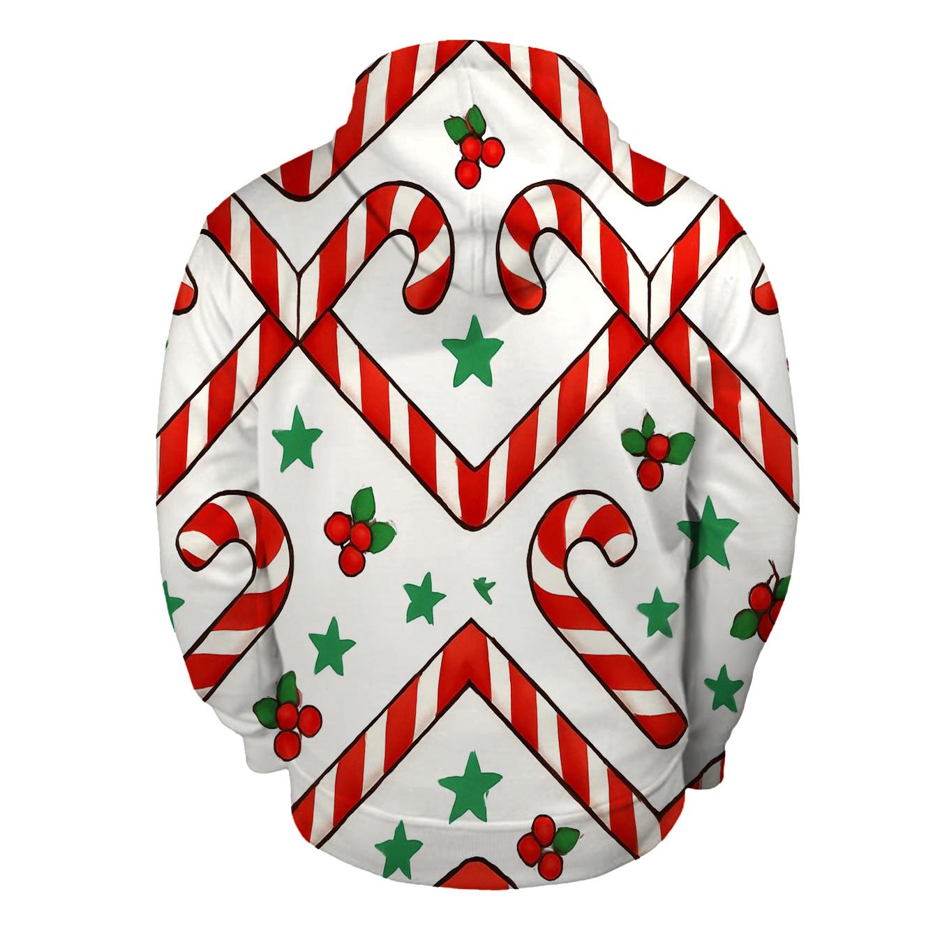 Candy Cane Chevron Parade heavyweight hoodies