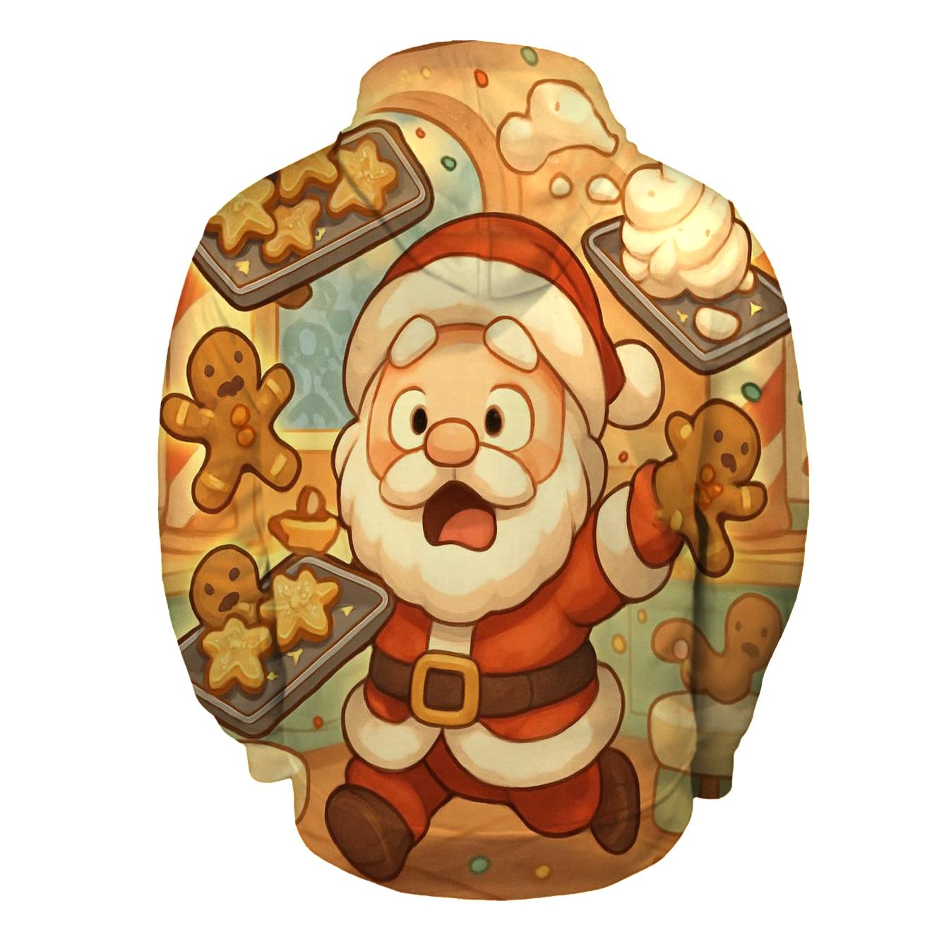 Chibi Kitchen Chaos Santa hoodie designs