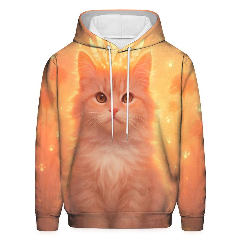 Sunrise Feather Crown Cat custom hoodies