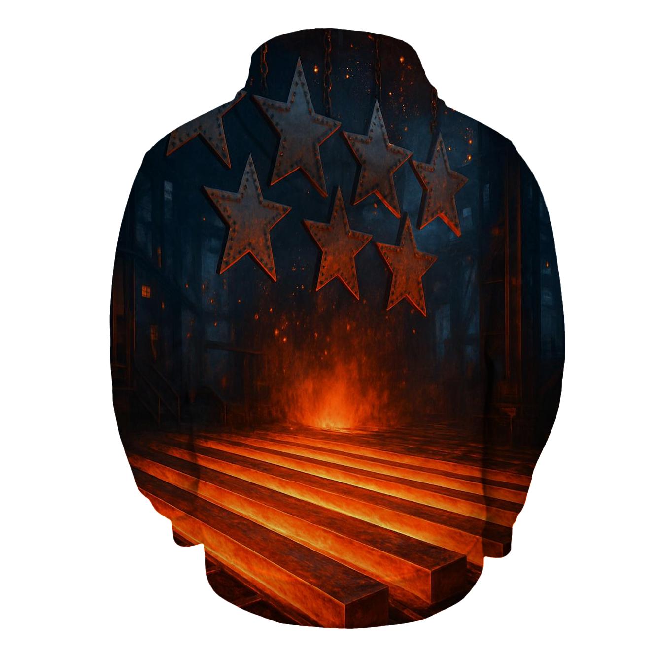 Rustbelt Steel Stripes Forge hoodie designs