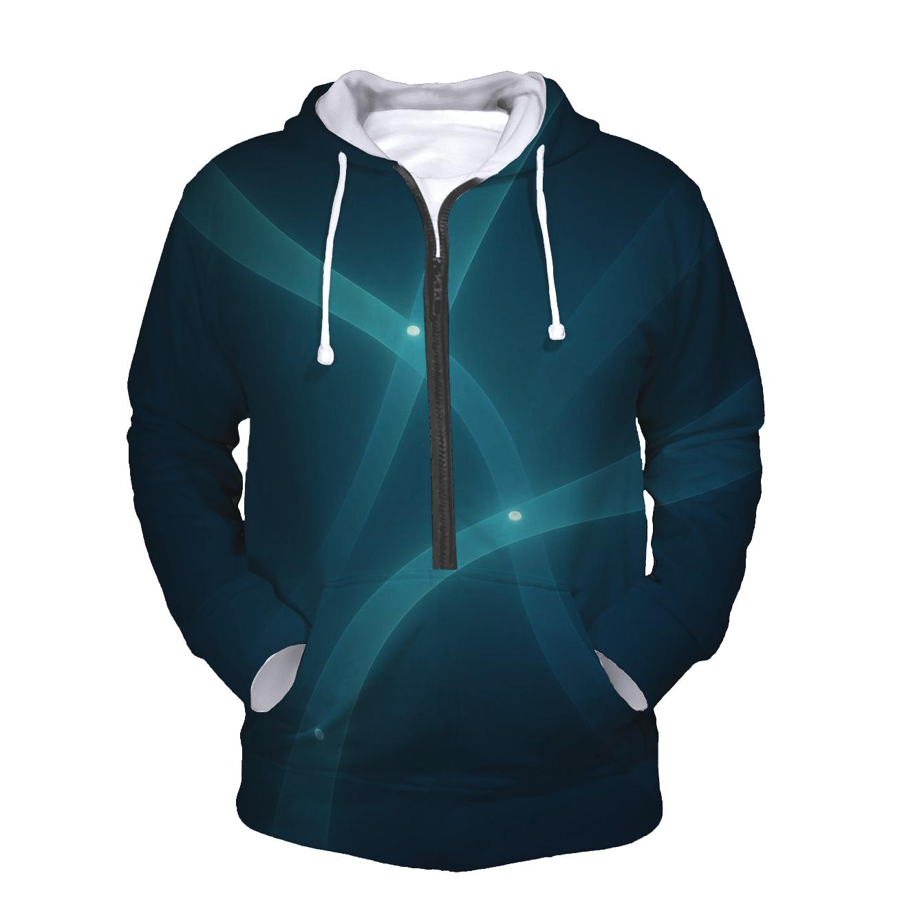 Quantum Mist Gradient Pathways lightweight hoodies