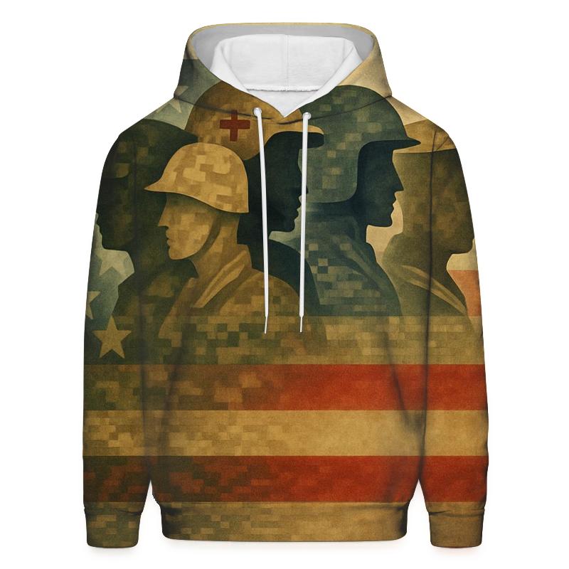 Camouflage Of The Republic lightweight hoodies