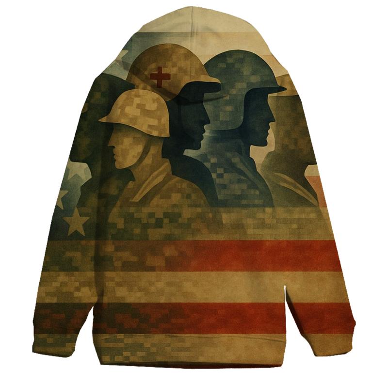 Camouflage Of The Republic lightweight hoodies
