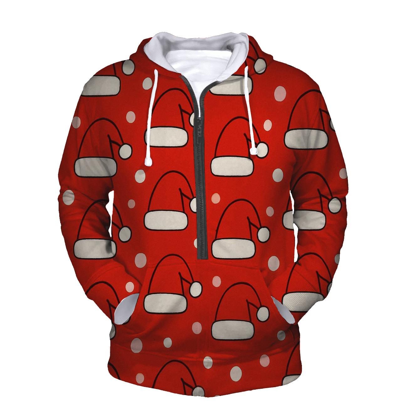 Santa Hat Polka Rhythm hoodies fashion