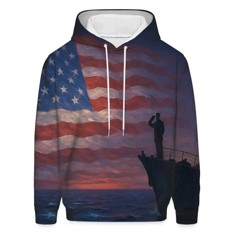Silent Salute At Sea pullover hoodies