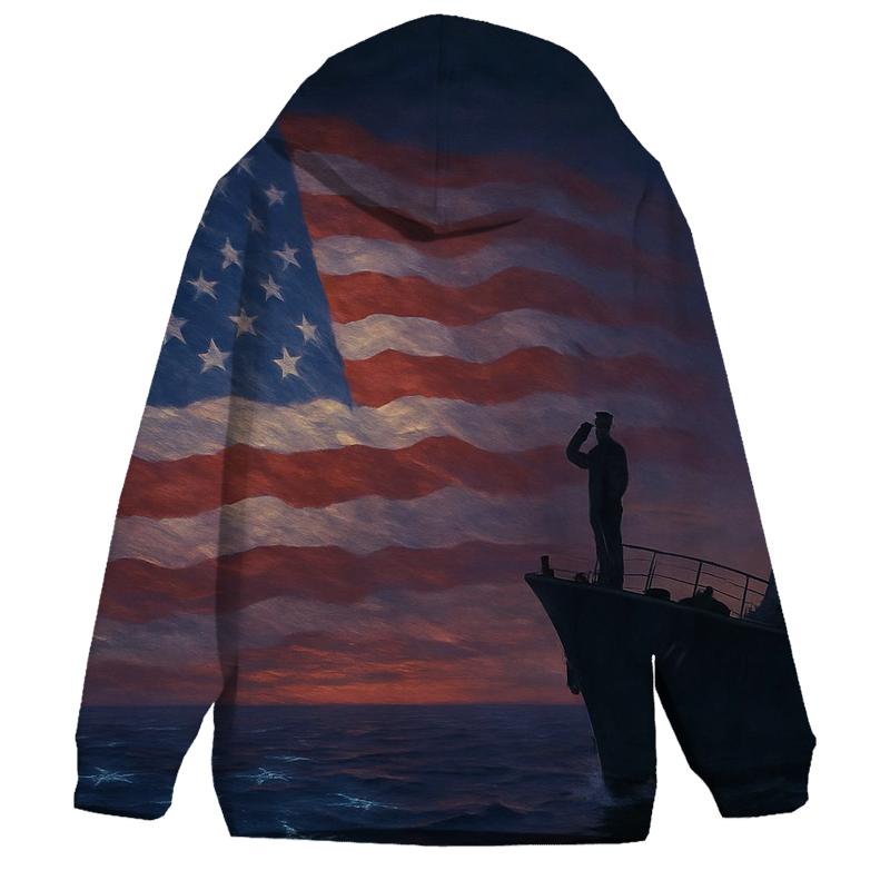 Silent Salute At Sea pullover hoodies