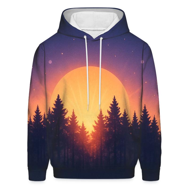 Forest Halo At Sundown printed hoodies