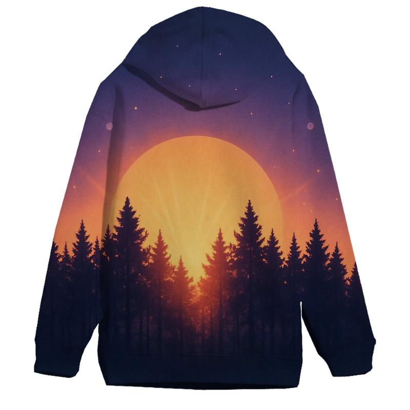 Forest Halo At Sundown printed hoodies