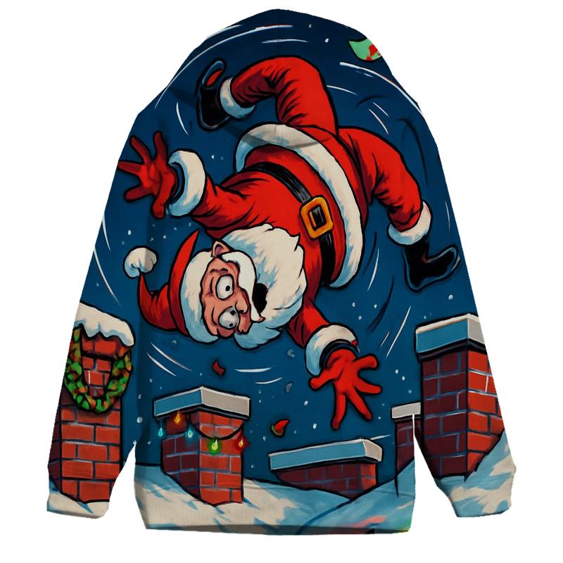 Santa Chimney Acrobatics hoodie trends