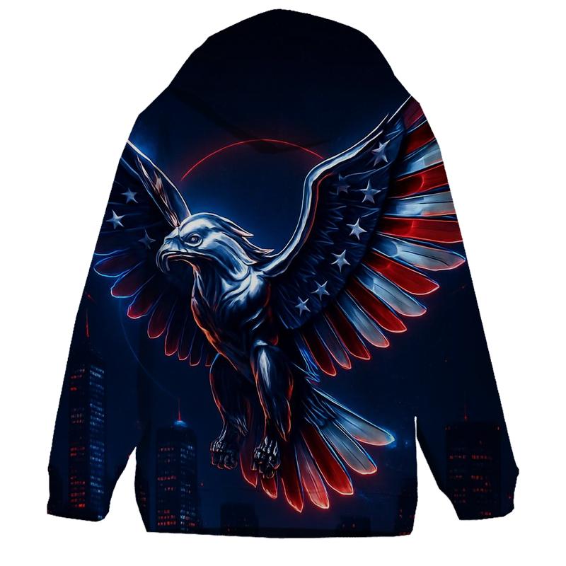 Chrome Eagle Of The Night Skyline pullover hoodies