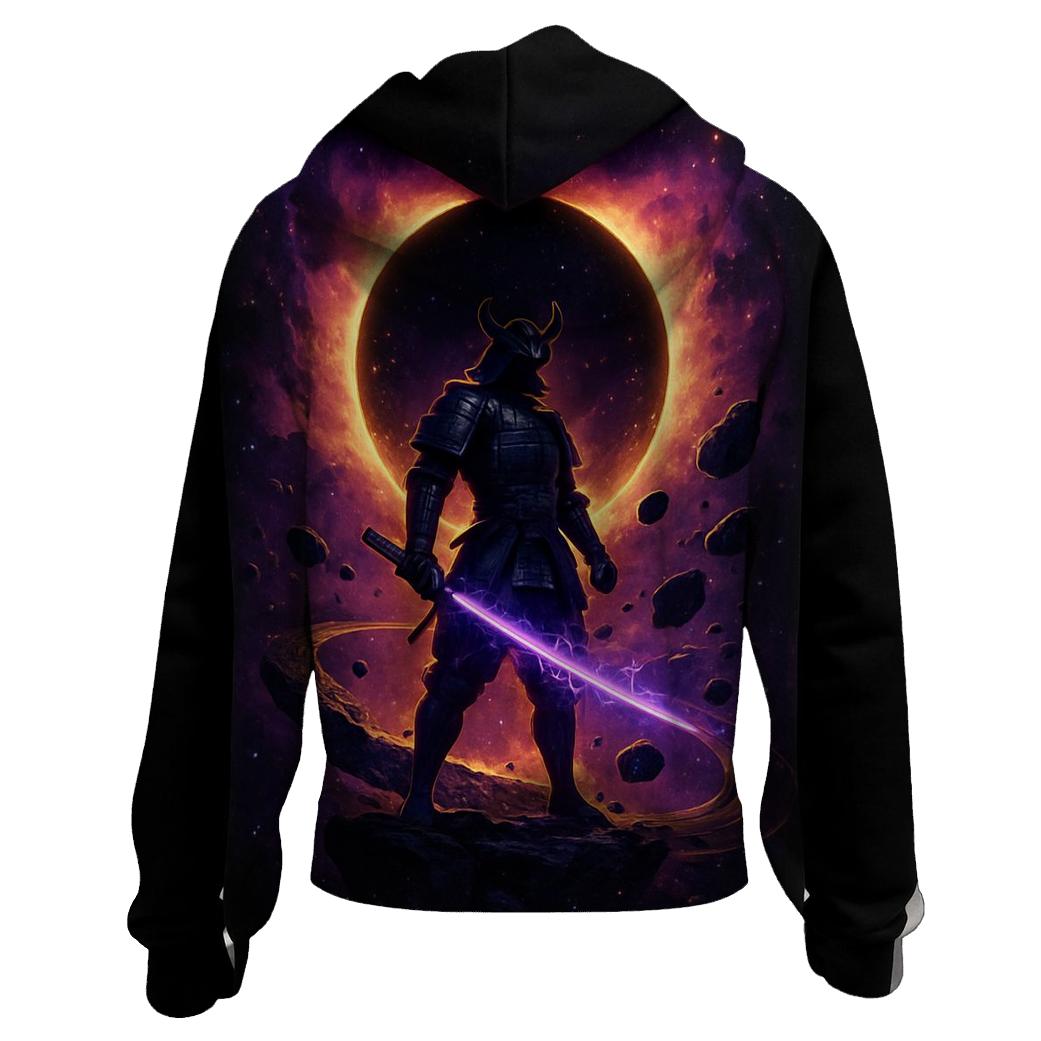 Orbiting Samurai Eclipse premium hoodies