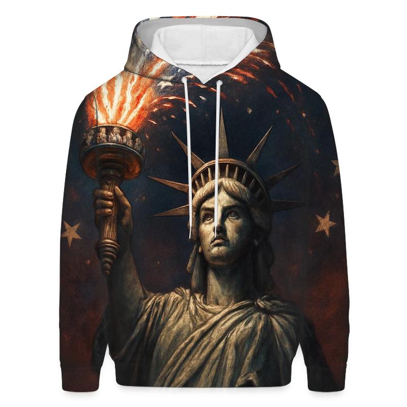 Liberty Torch Fireworks Horizon custom hoodies