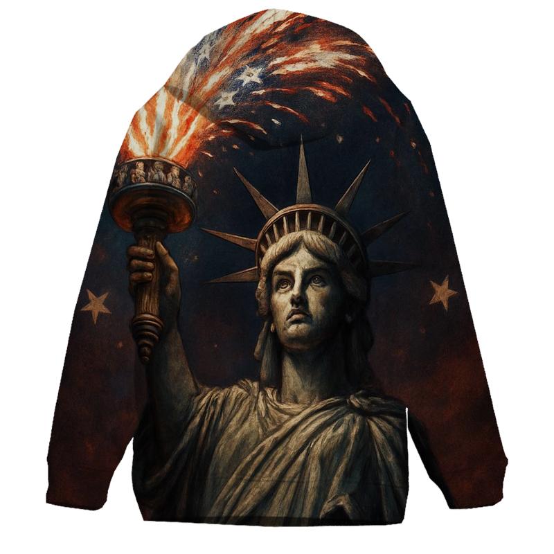Liberty Torch Fireworks Horizon custom hoodies