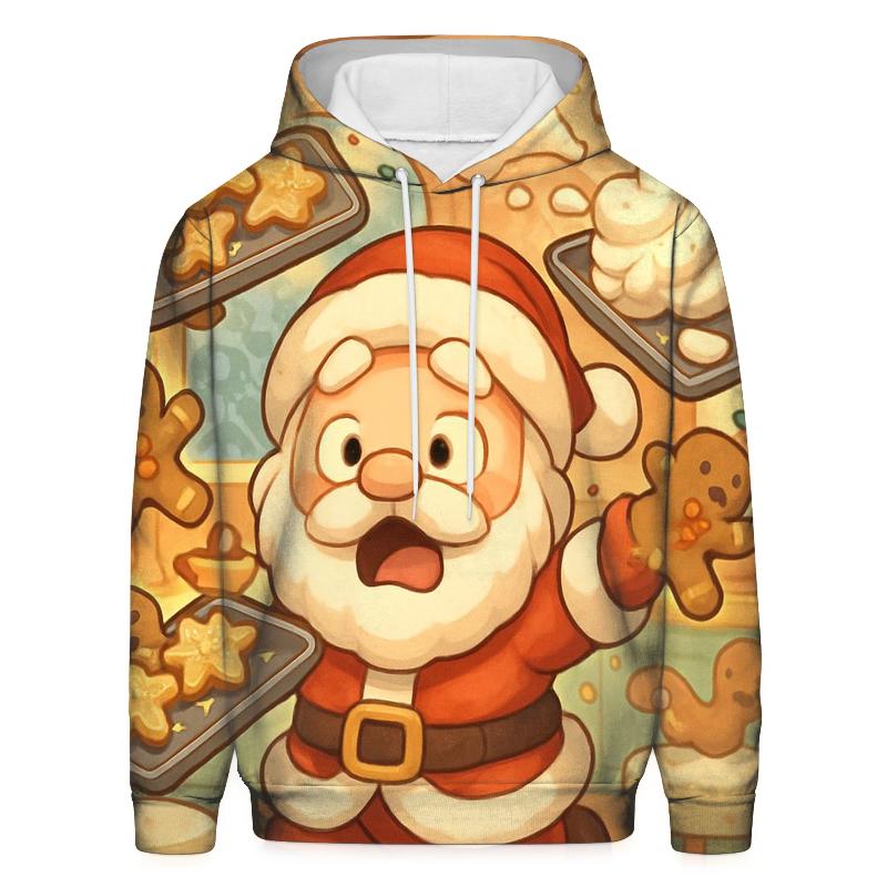 Chibi Kitchen Chaos Santa premium hoodies