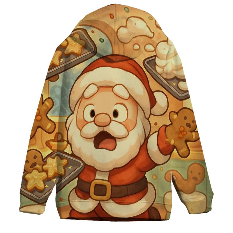 Chibi Kitchen Chaos Santa premium hoodies