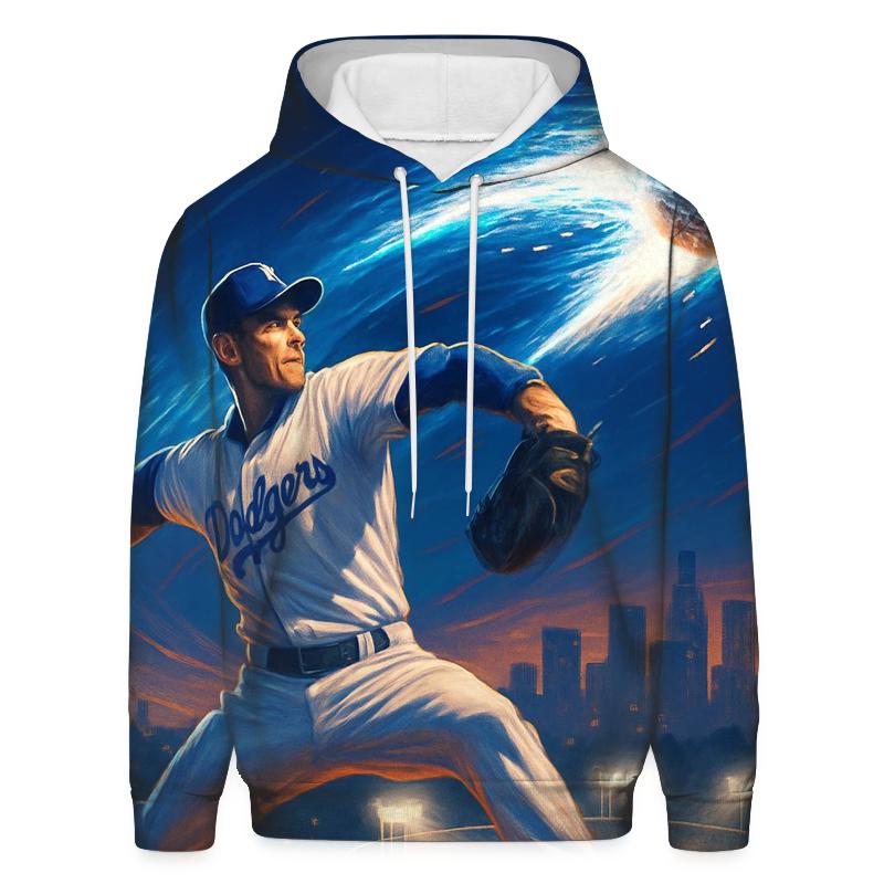 Starlight Fastball Over Los Angeles Diamond graphic hoodies