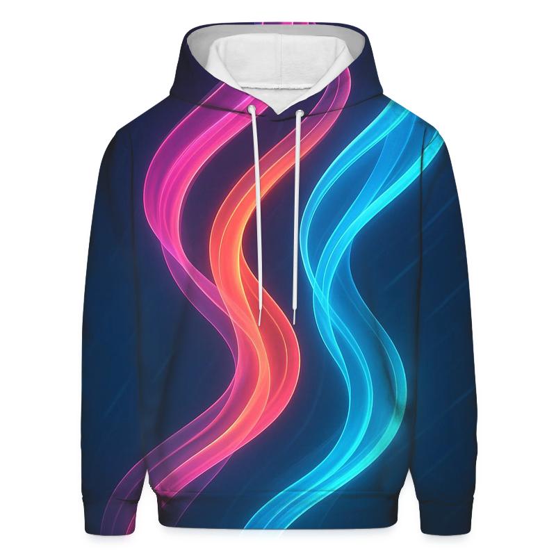 Prismatic Drift Gradient Ribbons hoodie trends