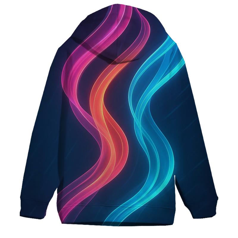 Prismatic Drift Gradient Ribbons hoodie trends