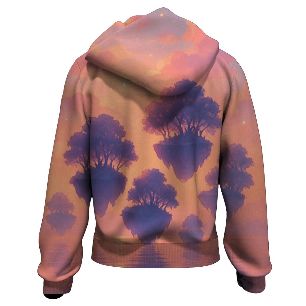 Floating Gardens Of Sunset Drift lightweight hoodies