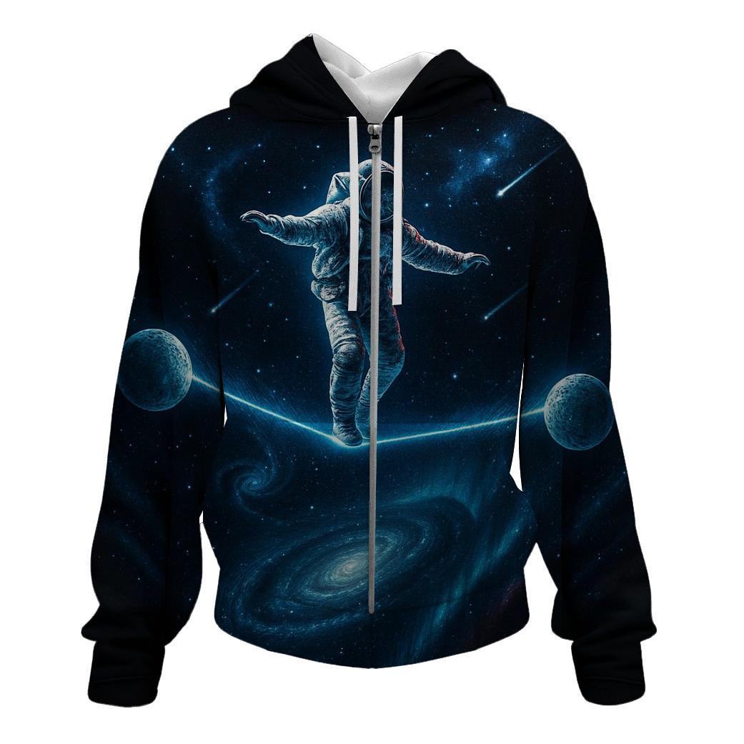 Astronaut On Cosmic Tightrope hoodie designs