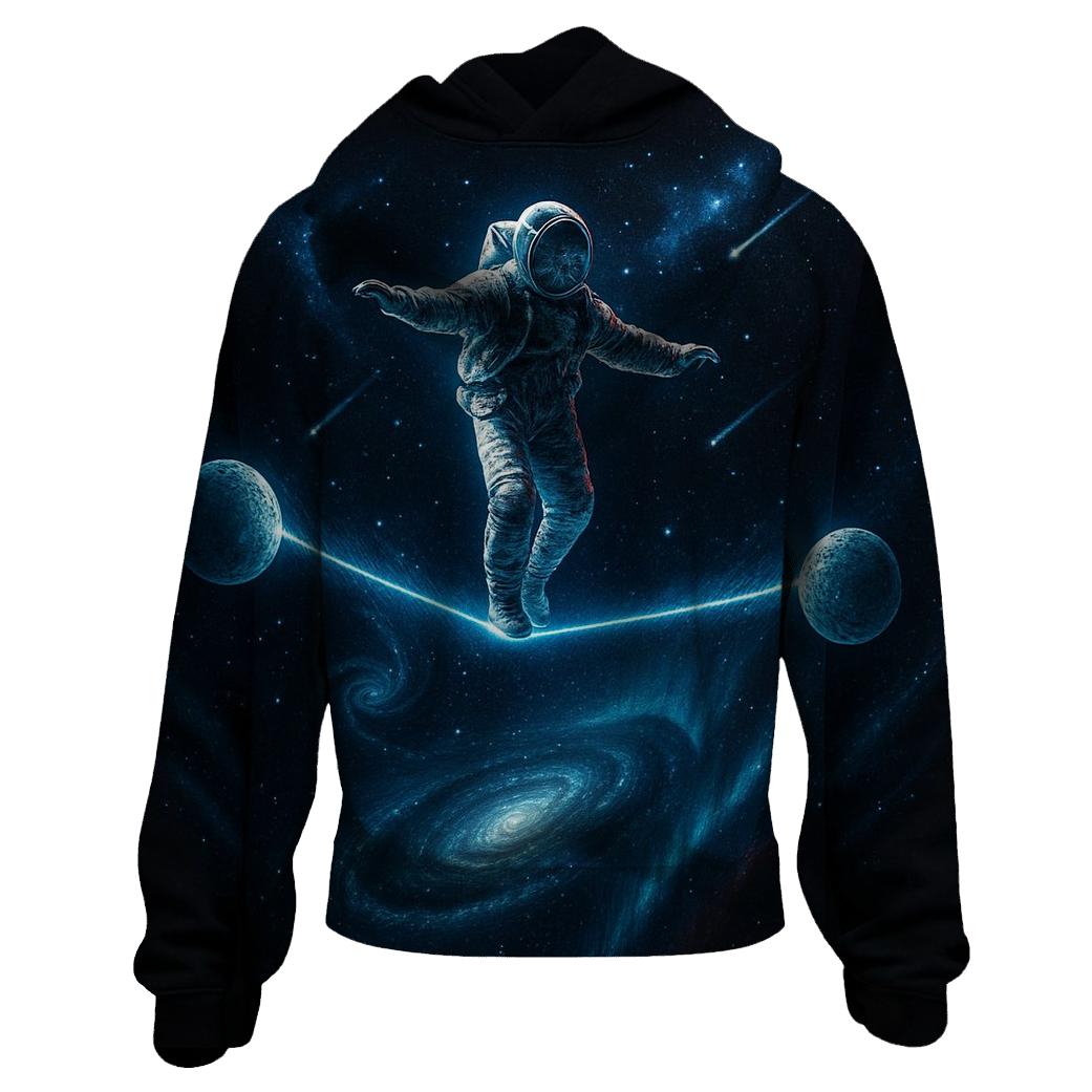 Astronaut On Cosmic Tightrope hoodie designs