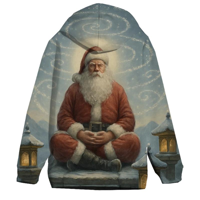 Snow Temple Santa Monk custom hoodies