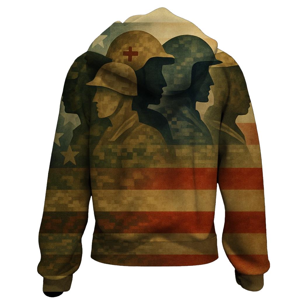 Camouflage Of The Republic custom hoodies