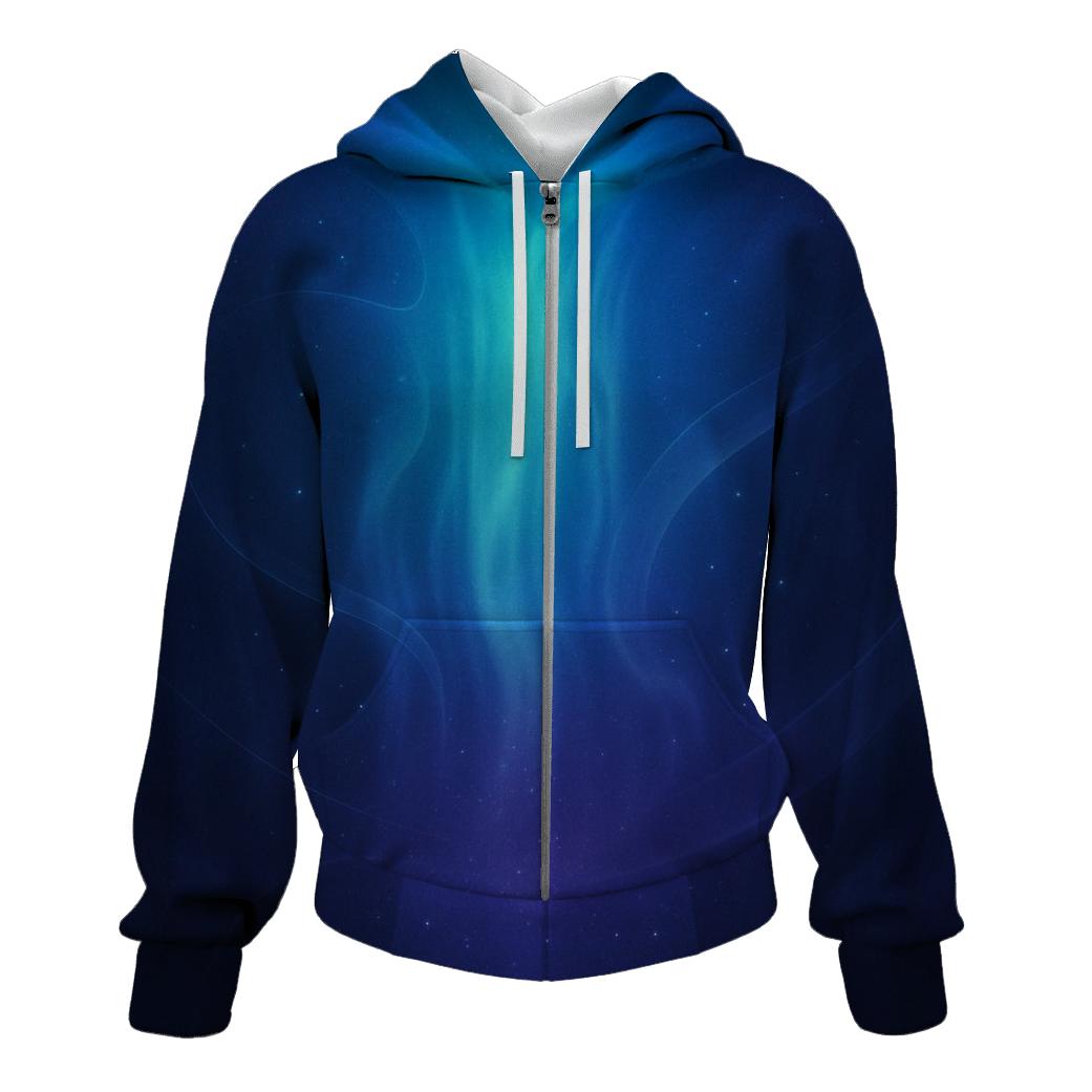 Celestial Cascade Gradient printed hoodies
