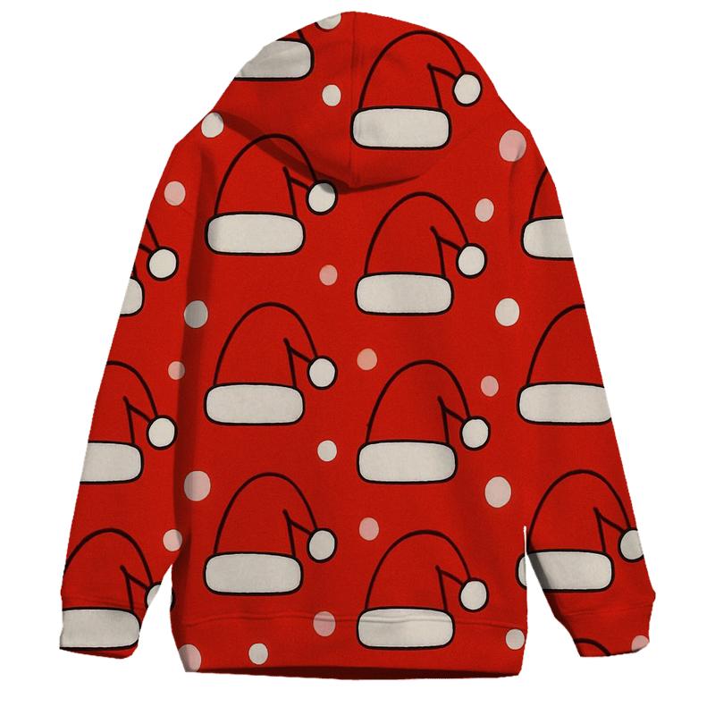 Santa Hat Polka Rhythm lightweight hoodies