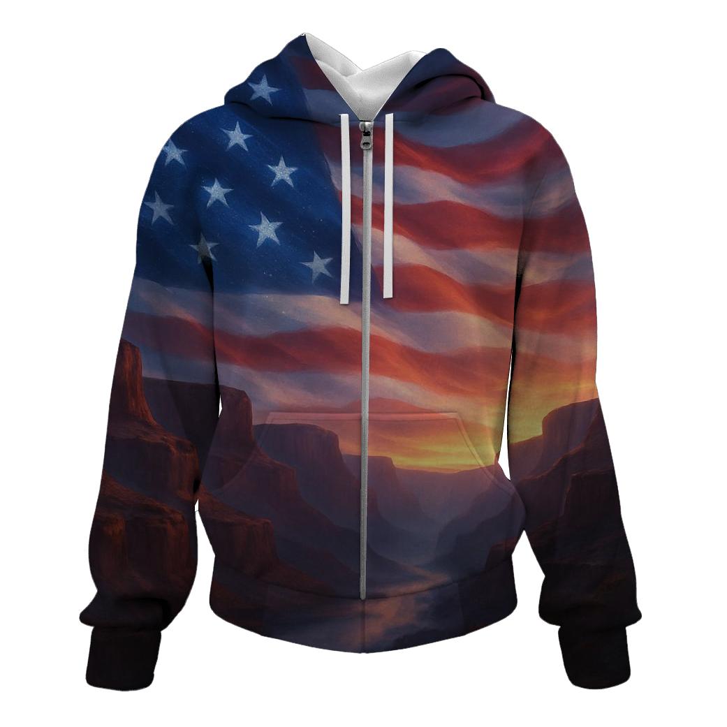 Celestial Stripes Over Canyon Dawn designer hoodies