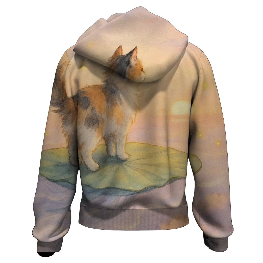 Lilypad Sky Sail Cat heavyweight hoodies