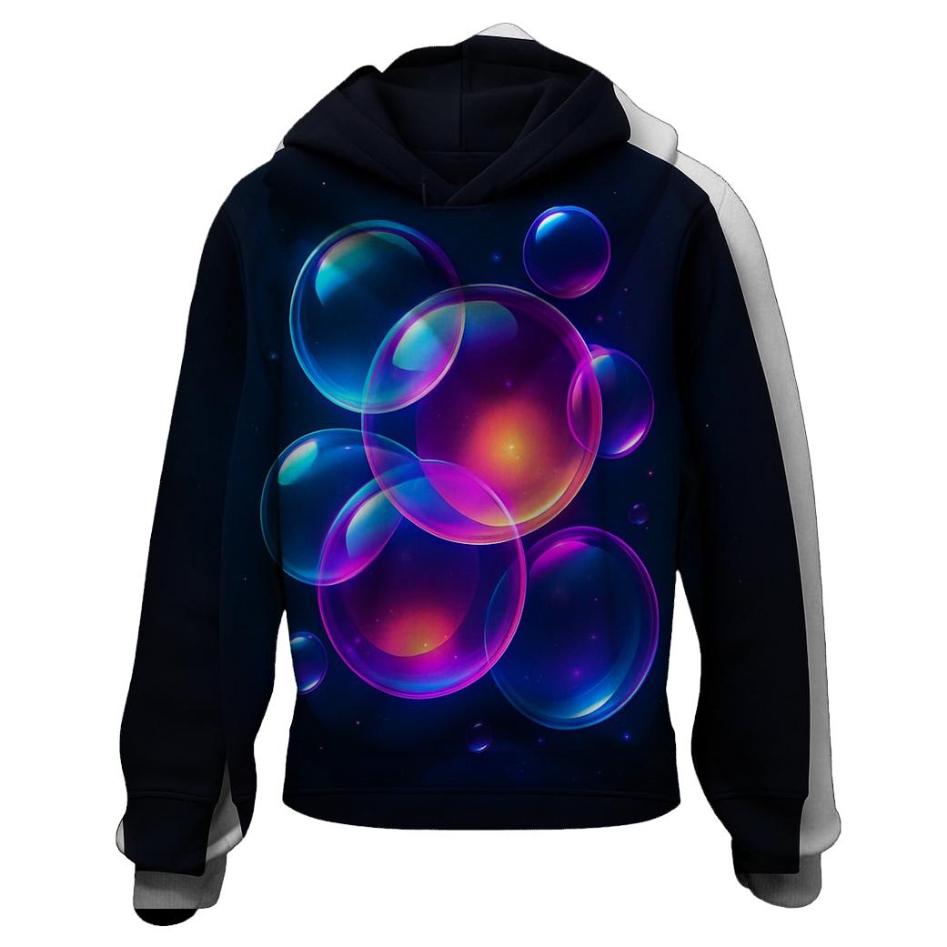 Chromatic Orbit Gradient Spheres embroidered hoodies