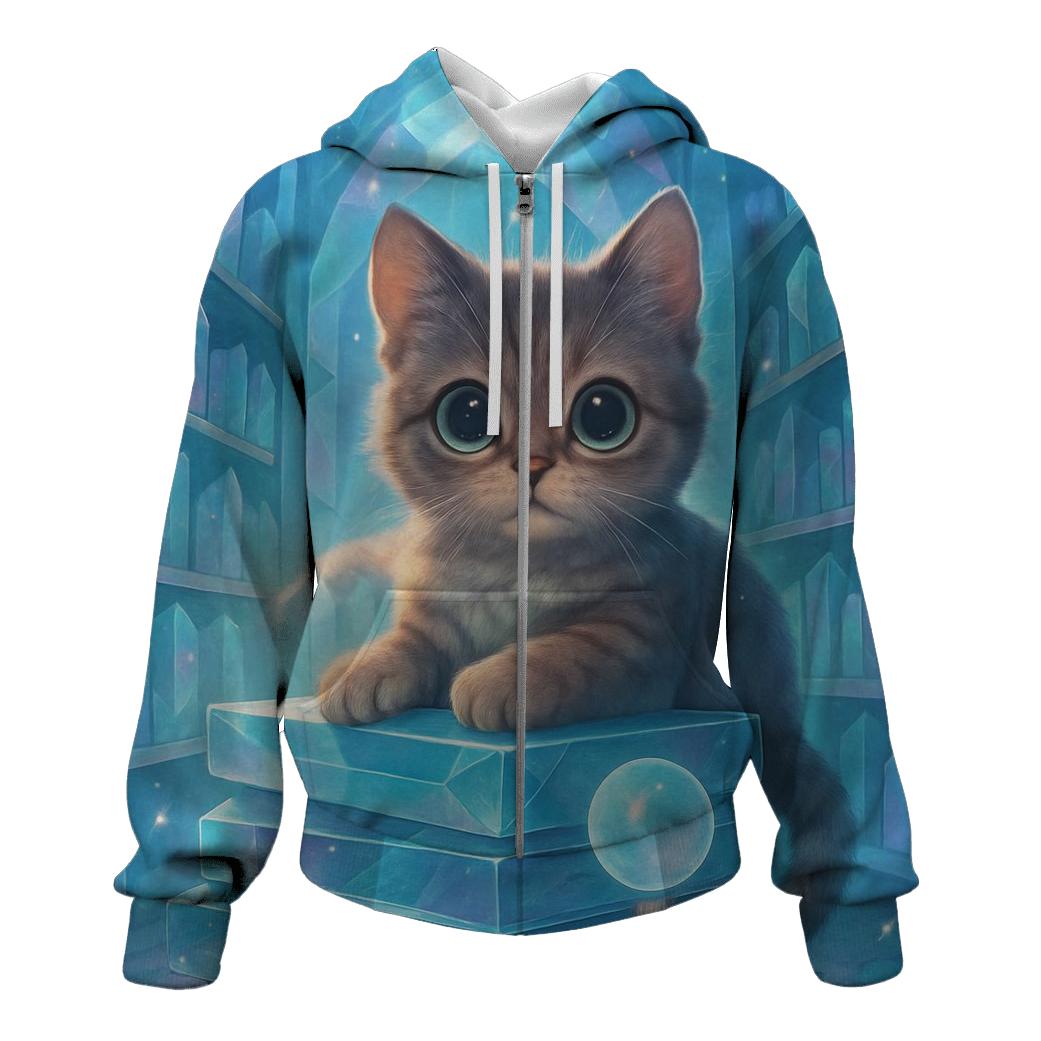 Crystal Library Scholar Cat hoodie trends