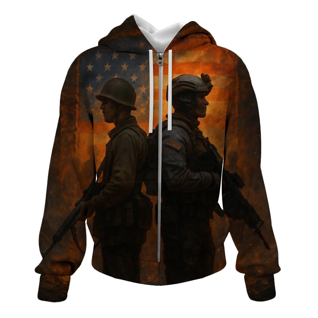 Brothers In The Ember Light premium hoodies