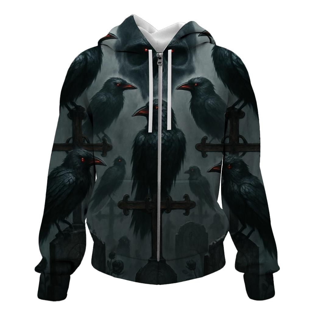Ravens Of The Iron Cemetery graphic hoodies