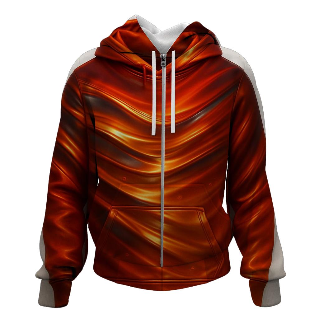 Luminous Tide Gradient Waves custom hoodies