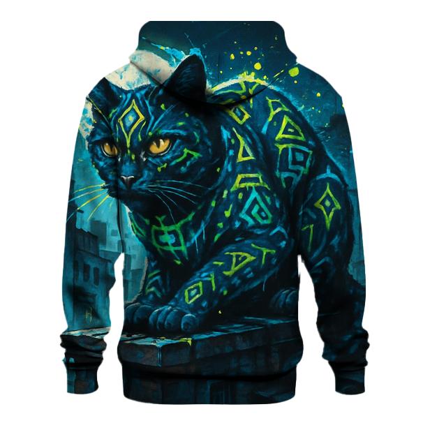 Graffiti Temple Guardian Cat hoodie styles