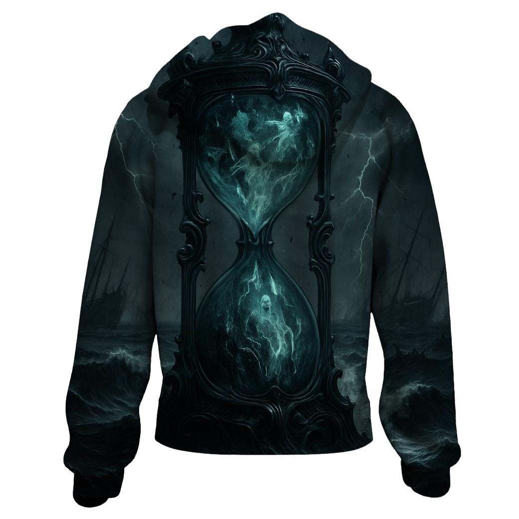 Hourglass Of The Drowned Souls zip-up hoodies