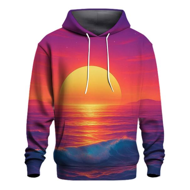 Celestial Tides At Dusk premium hoodies