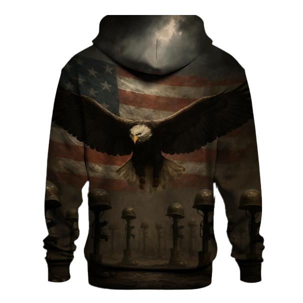 Eagle Of The Fallen Ranks embroidered hoodies