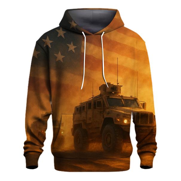 Flag Of Steel And Sand heavyweight hoodies