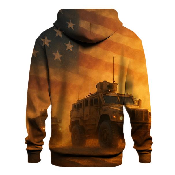 Flag Of Steel And Sand heavyweight hoodies
