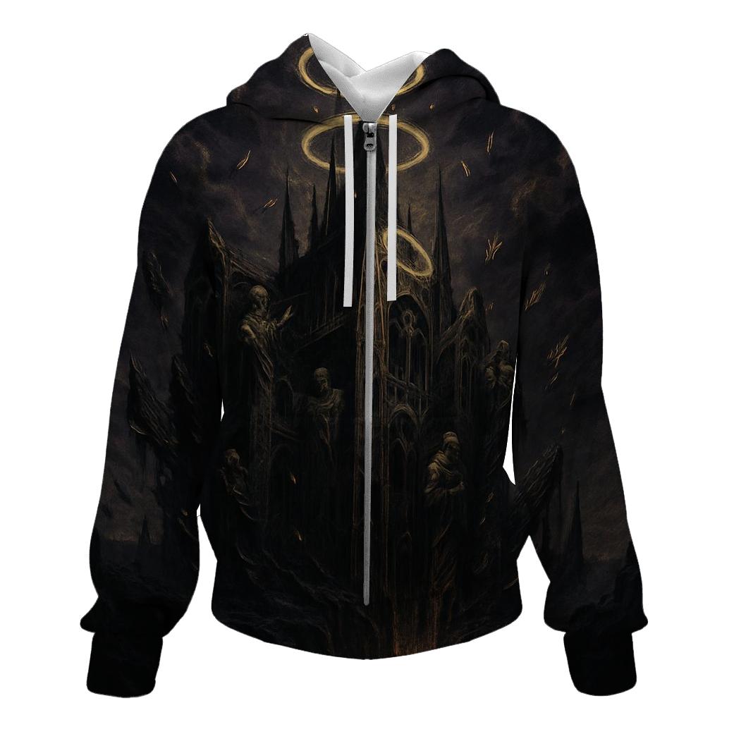 Cathedral Of Shattered Halos lightweight hoodies