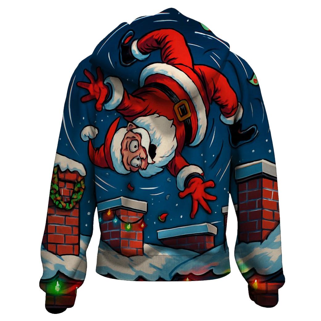 Santa Chimney Acrobatics hoodie trends