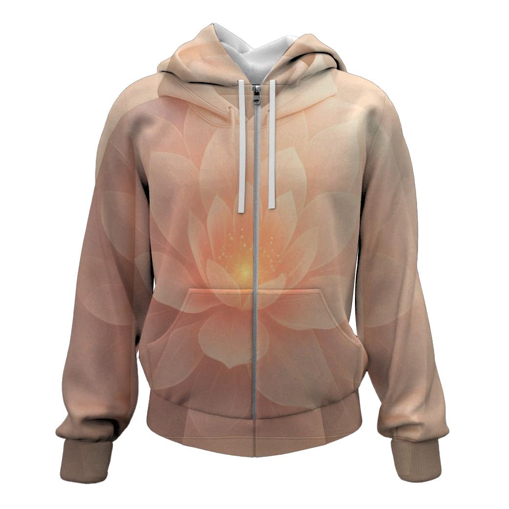 Stellar Bloom Gradient Petals heavyweight hoodies