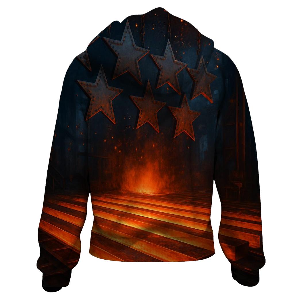 Rustbelt Steel Stripes Forge hoodie trends