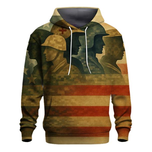 Camouflage Of The Republic pullover hoodies
