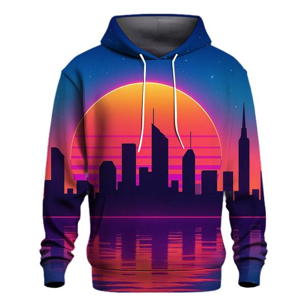 Neon Skyline Afterglow hoodie trends