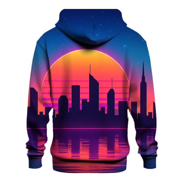 Neon Skyline Afterglow hoodie trends
