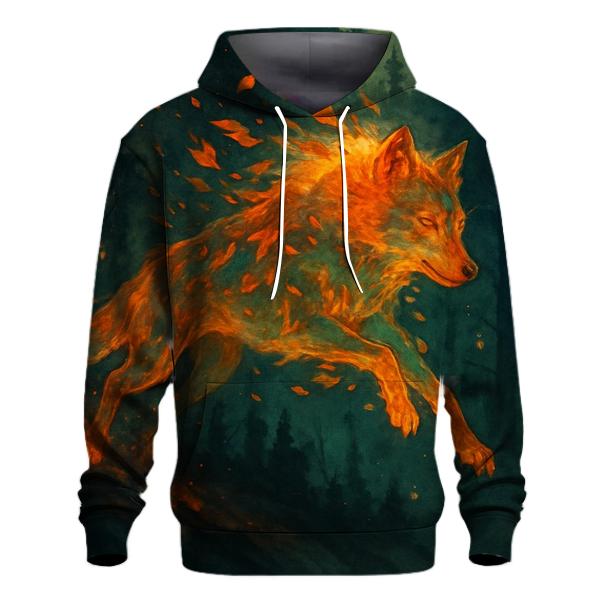 Forest Ember Spirit Wolf hoodie designs
